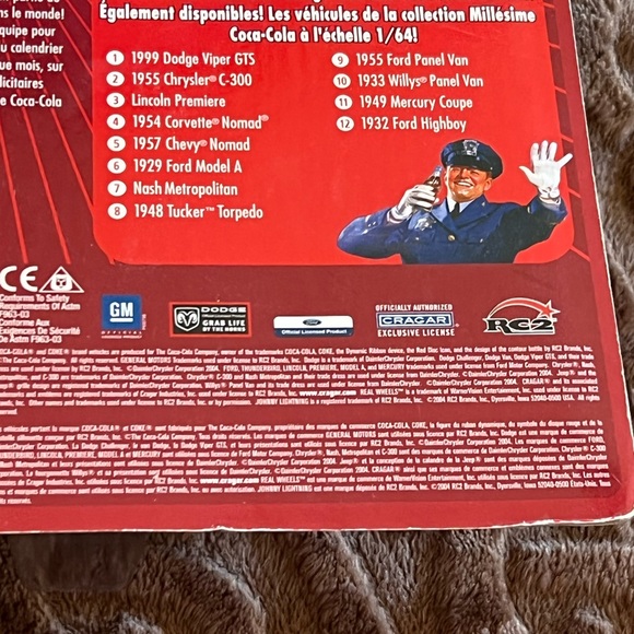 Johnny Lightning Coca Cola Calendar 2005 Cars 1956 Ford Thunderbird D12 - Picture 4 of 4